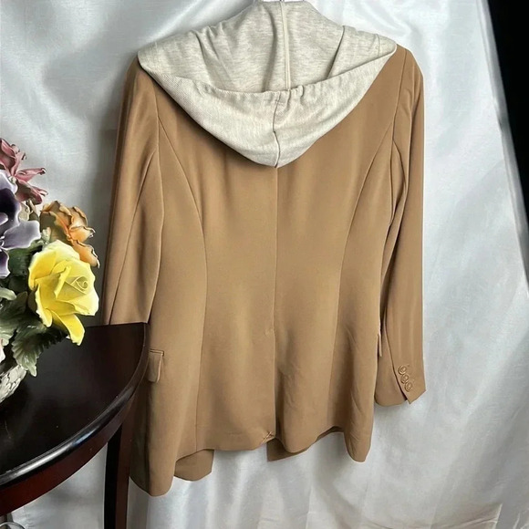 Dickie Blazer,Hoodie blazer Rachel Zoe,NWOT, women XS, removable zip hoodie - Picture 1 of 14